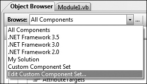 Tip 5.34: You can create a custom list of components for the Object Browser