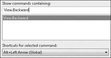 Tip 5.51: You can use the View.Forward (Alt+Right Arrow) and View.Backward (Alt+Left Arrow) global commands in the Object Browser