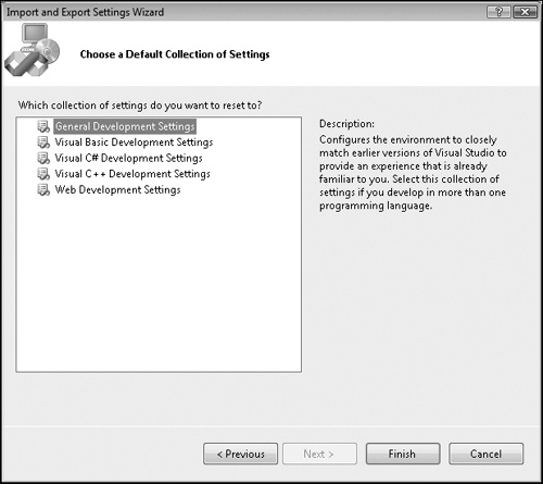 Tip 6.2: How to reset your environment settings via Tools–Import And Export Settings