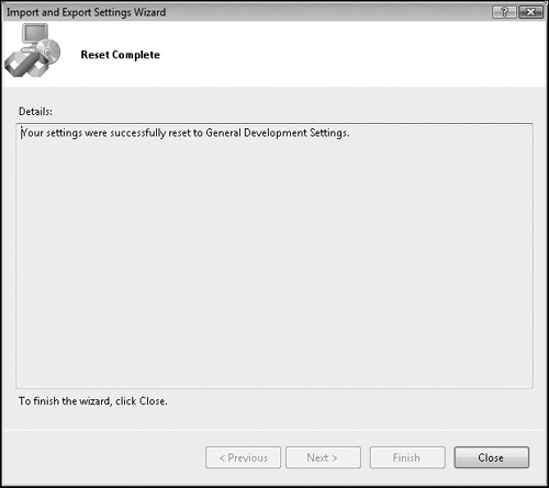 Tip 6.2: How to reset your environment settings via Tools–Import And Export Settings