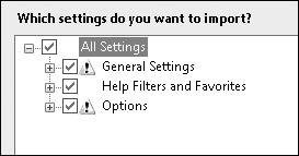 Tip 6.5: What’s the difference between resetting settings and importing settings?