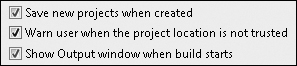 Tip 7.6: How to hide or show the Project Location Is Not Trusted message box