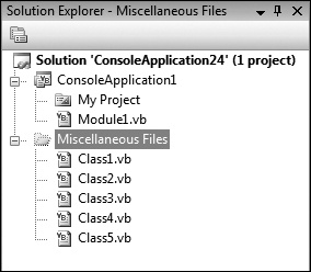 Tip 7.8: How to show the Miscellaneous Files project in the Solution Explorer