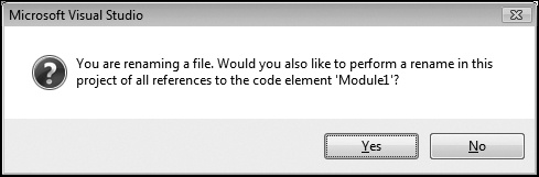 Tip 7.11: You can automatically perform a rename within an entire project when you rename a file in the Solution Explorer