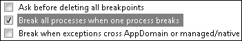 Tip 7.27: How to have all processes break when one process breaks