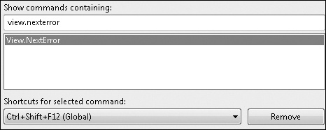 Tip 7.28: You can use Ctrl+Shift+F12 to view the next error listed in the Error List