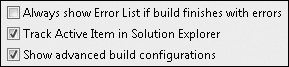 Tip 7.33: How to show or prevent the Error List from appearing after a failed build