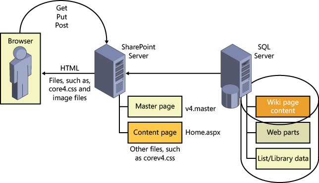 The location of files when a site is first created.