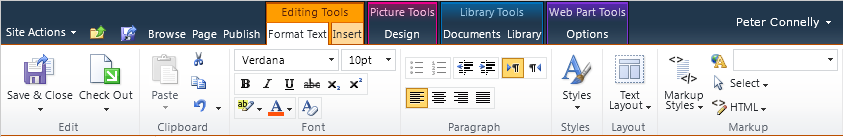 New ribbon tabs require fewer clicks to carry out a task, and you can take advantage of color coding to assist in the quick identification of commands.