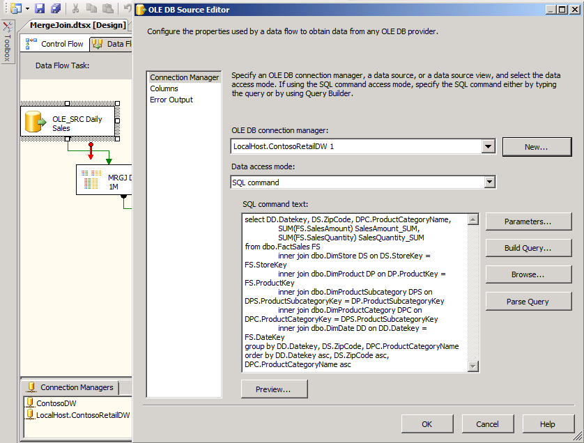 From Data Warehouse to Report, Using SSIS