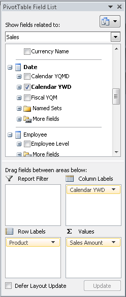 To add a pivot table to a workbook
