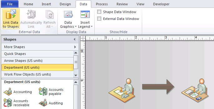 To create a Visio diagram