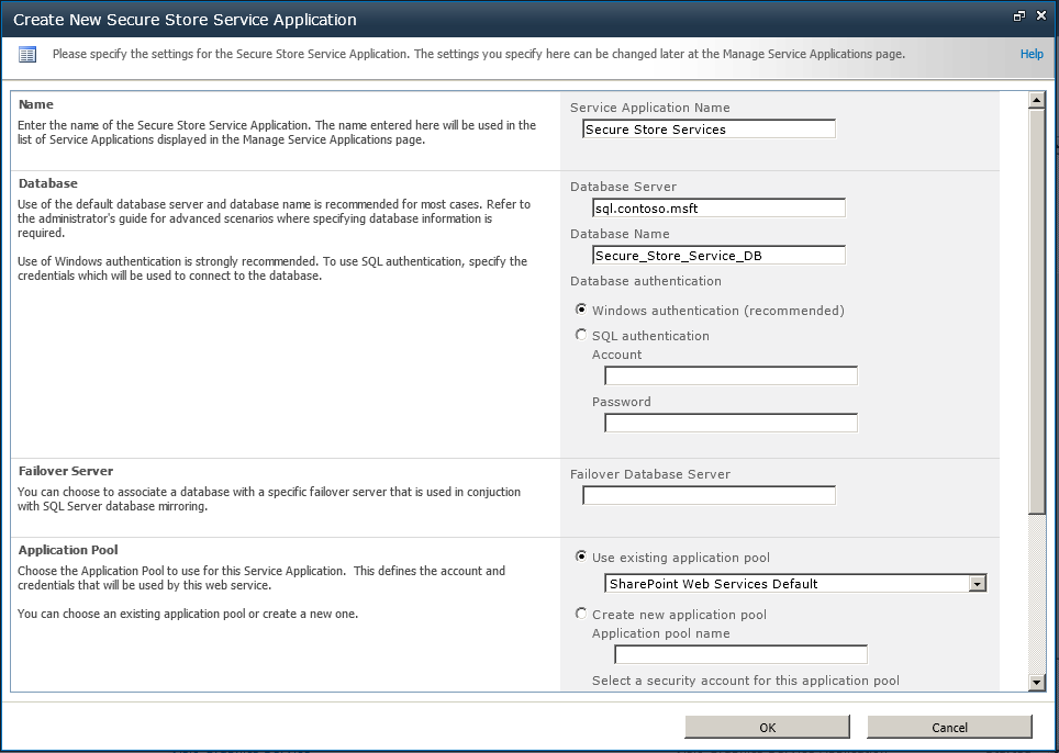 Use the Generate New Key command to create an encryption key.