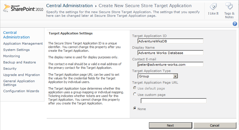 Enter the credential fields for your external system.