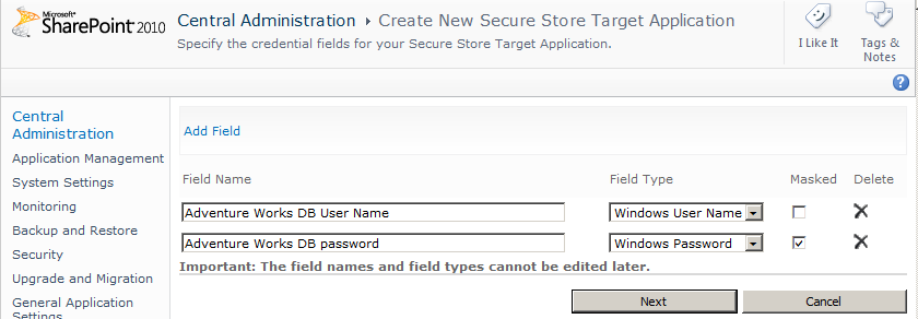 Enter SSS administrators for the external system and users who are allowed access to the external system.