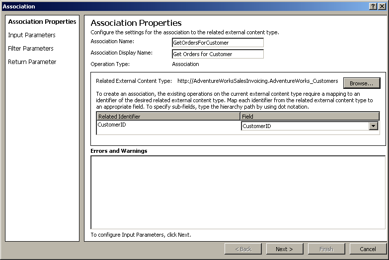 The Related Identifier (from the Customers table) is related to the field CustomerID in the SalesOrderHeader table.