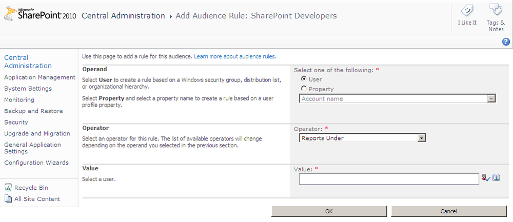 You can configure the audience rule based on user membership.