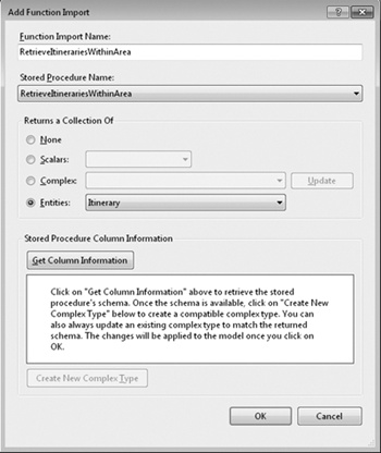 Add Function Import dialog