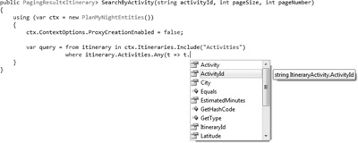 IntelliSense support for LINQ queries