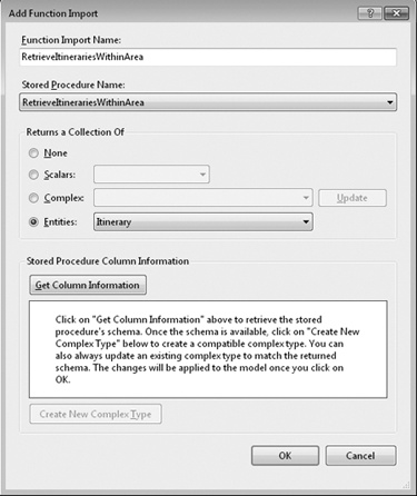 Add Function Import dialog