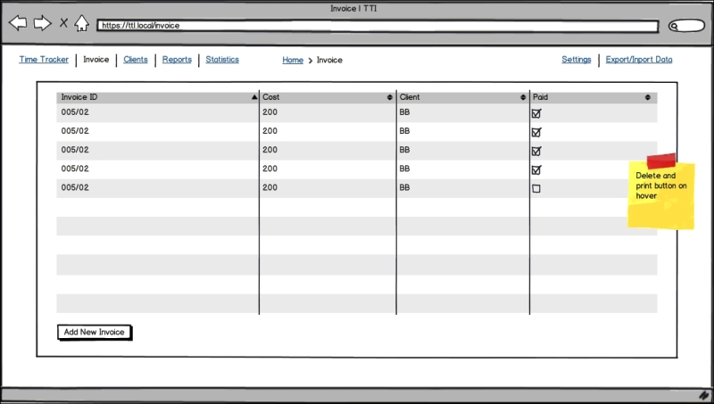 Preparing wireframes