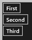 A partial screenshot showing the results of a StackPanel control with vertical orientation. Three rectangles labeled First, Second, and Third, respectively, are displayed stacked, one atop the other along the left edge of the screen.