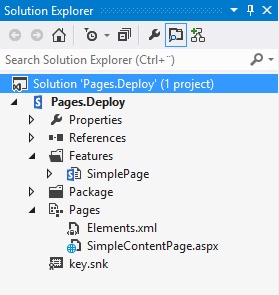 Visual Studio Solution Explorer displays the Module SharePoint Project Item.