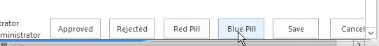 Notice all the buttons for the custom task content type rendering with the default and custom outcome columns.