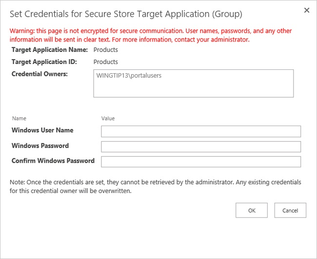 Mapping group credentials to a single account