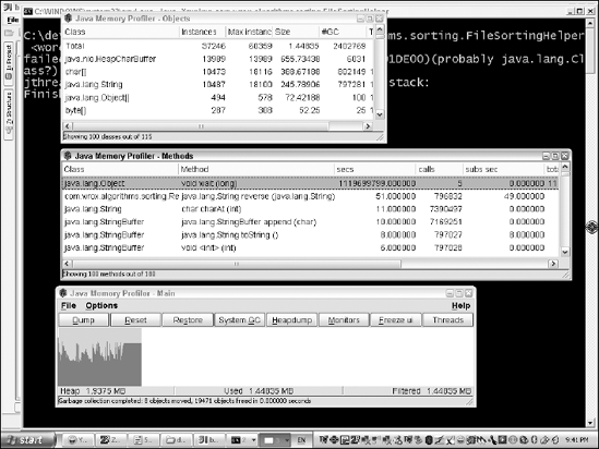 Profiling after switching to an ArrayList.