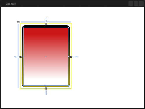 The ContentPresenter and its representation of the ContentControl’s child.