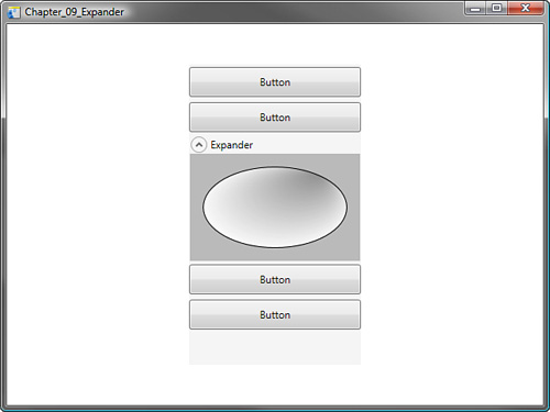 The Grid element of the Expander, taking up its own physical space.