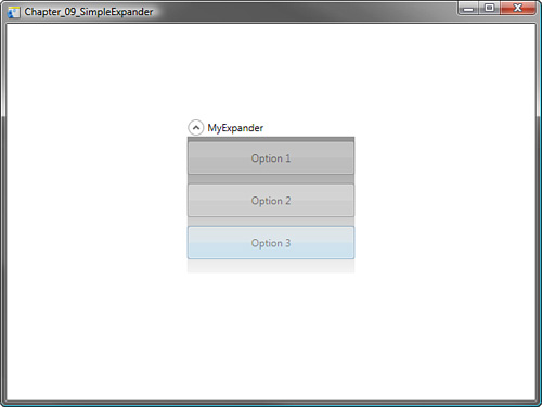 A simple Expander created with the markup from Listing 9.28.