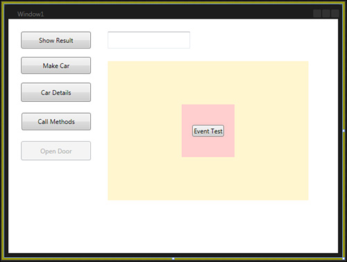 The grid elements layout and the added button.