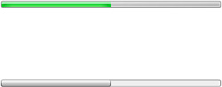 The two ProgressBar controls and the differences in styling.