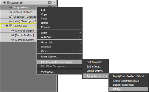 How to apply the style to your elements.