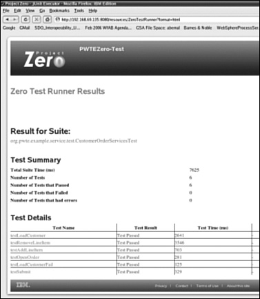 Run Project Zero tests.