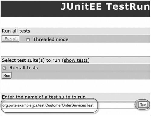 Run the test case.