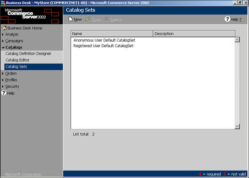 By default, the anonymous catalog set provides access to all catalogs in your system.