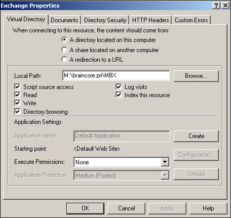 You can use this dialog box to configure OWA security and other settings.