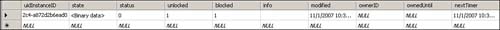 Workflow persisted in InstanceState table.