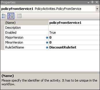 Custom Policy activity configuration.