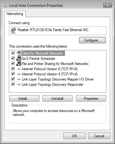 The network adapter is considered a network connection.