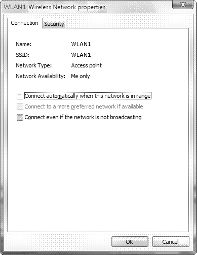 The Wireless Network Properties dialog box enables you to modify the properties of your wireless network connection.