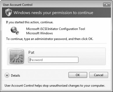 UAC asking for administrative credentials when logged in as a standard user.