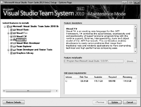 Enabling F# in Visual Studio 2010