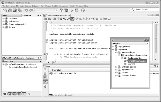 NetBeans window system with floating windows