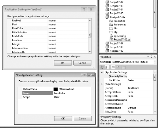 Configuring Application Settings in Visual Studio