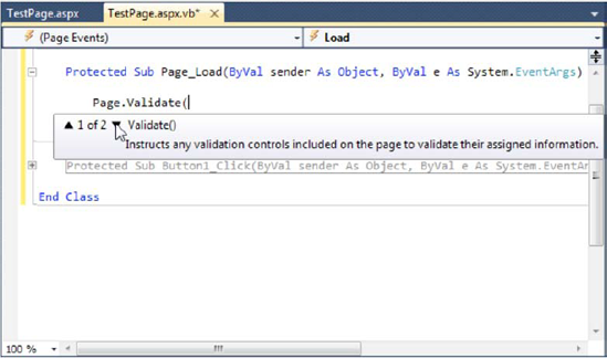 IntelliSense with overloaded methods