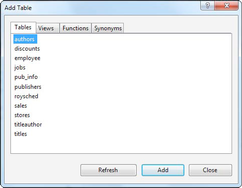 Adding tables to a query